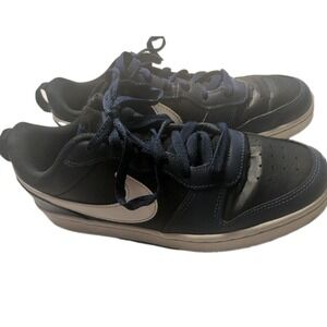 Nike Court Borough Low 2 Midnight Navy Black Shoes Youth Kids Size 7Y BQ5448-404